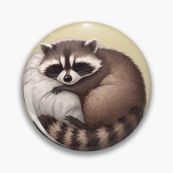 Item preview, Sleepy Raccoon – Cute Tired Raccoon Cozy Animal 5 designed and sold by Girly-Universe.