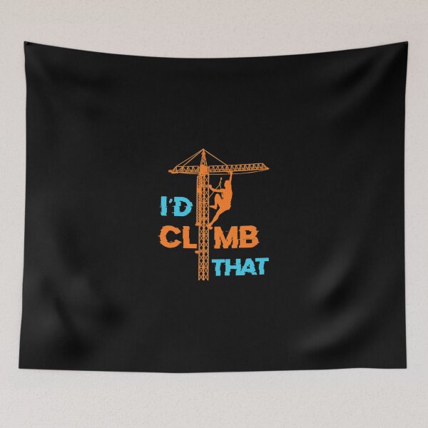 Item preview, I'd Climb That Crane Climber Silhouette designed and sold by ossoizganongdo.