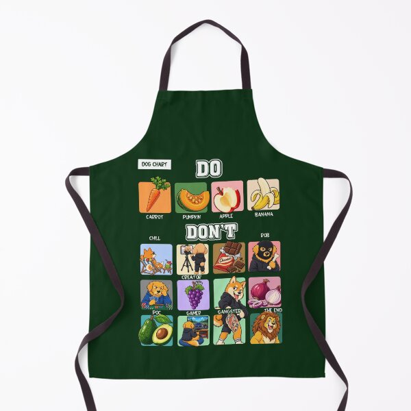 Item preview, Funny Dog Chart Do and Don't Guide for Dog Lovers designed and sold by No.Brain.No.Pain.