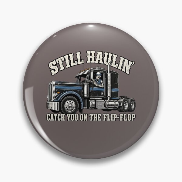 Item preview, Still Haulin' - Skeleton Trucker Side View Art - Catch You On The Flip-Flop designed and sold by NomadForge.