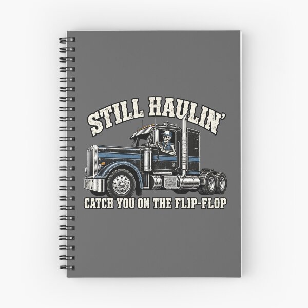 Item preview, Still Haulin' - Skeleton Trucker Side View Art - Catch You On The Flip-Flop designed and sold by NomadForge.