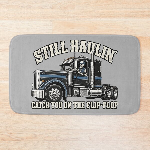 Item preview, Still Haulin' - Skeleton Trucker Side View Art - Catch You On The Flip-Flop designed and sold by NomadForge.