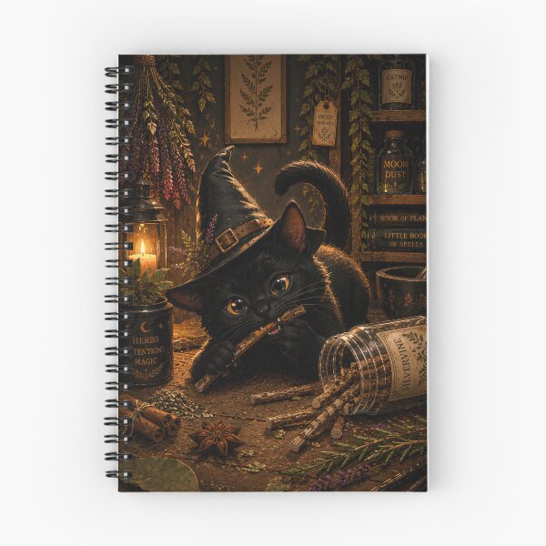 Item preview, Silvervine Thief - Black Cat Familiar in Witch's Apothecary designed and sold by FriskyLemur.