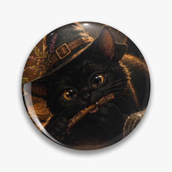 Item preview, Silvervine Thief - Black Cat Familiar in Witch's Apothecary designed and sold by FriskyLemur.