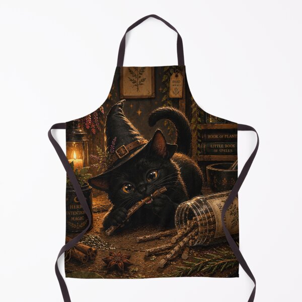 Item preview, Silvervine Thief - Black Cat Familiar in Witch's Apothecary designed and sold by FriskyLemur.