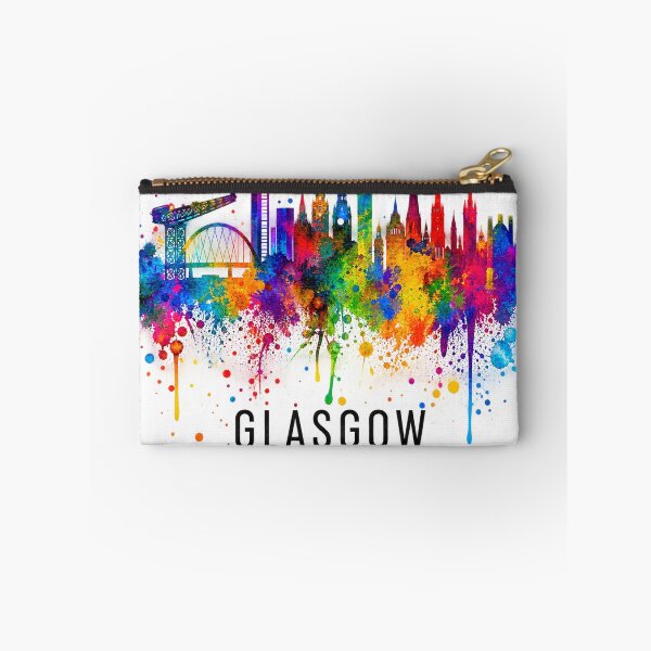 Item preview, Glasgow Skyline – Colourful Scottish City Watercolour Art designed and sold by Thistleinkart.