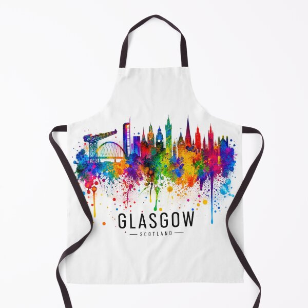 Item preview, Glasgow Skyline – Colourful Scottish City Watercolour Art designed and sold by Thistleinkart.