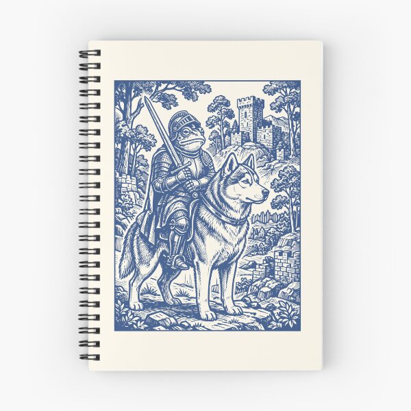 Item preview, Frog Knight Husky Rider Vintage Medieval Dog   designed and sold by Y-Vibes.