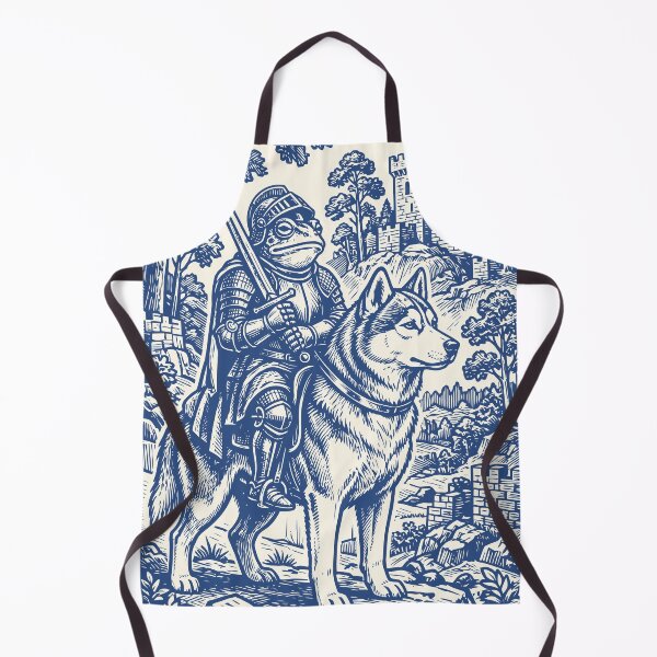 Item preview, Frog Knight Husky Rider Vintage Medieval Dog   designed and sold by Y-Vibes.