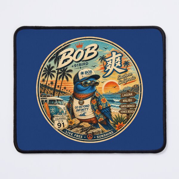 Item preview, BOB – Retro Southern California Surf Style | +91BIRD designed and sold by Plus91BIRD.