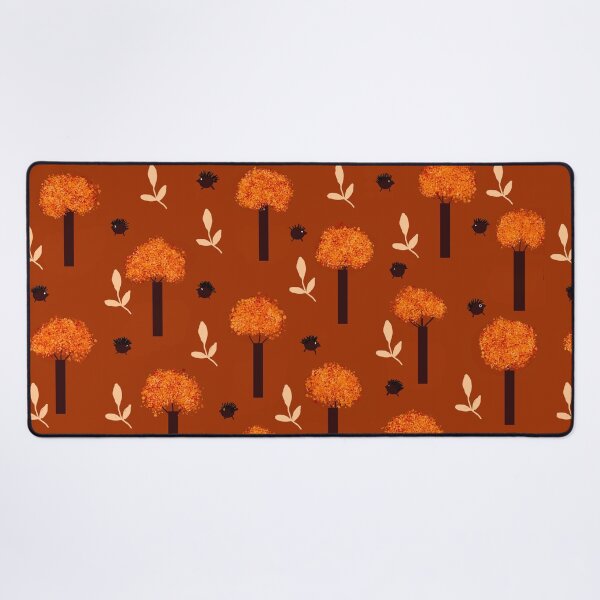 Item preview, Autumn Pattern with Trees,Leaves and hedgehogs designed and sold by Elaine M Hayward .