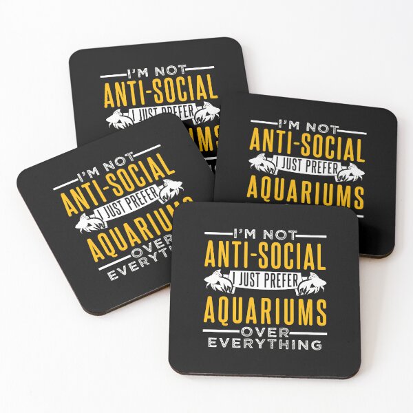 Item preview, I'm Not Anti-Social Aquarium Lover Fish Keeping Hobby designed and sold by sbarraanguziec.