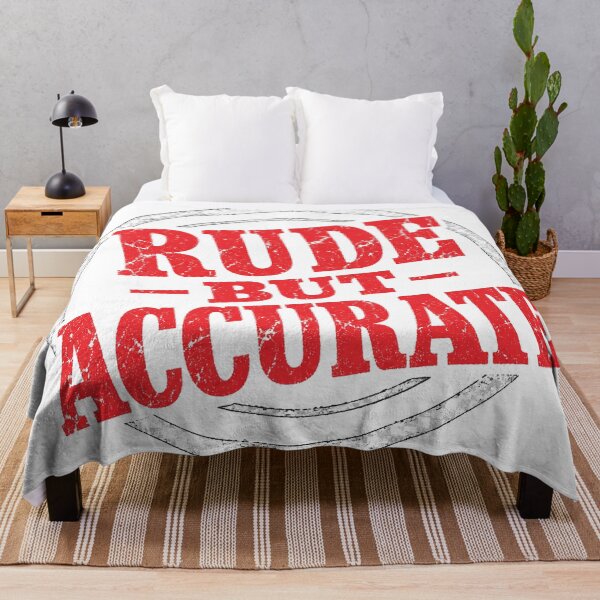 Item preview, Rude But Accurate - Funny Sarcastic Stamp Quote designed and sold by Uglyandcute.
