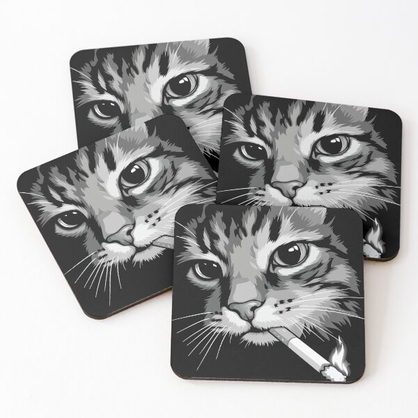 Item preview, Cool Smoking Cat designed and sold by BrownHorse90s.