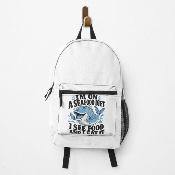 Item preview, I'm On A Seafood Diet I See Food And I Eat It - Funny Pun Design designed and sold by Uglyandcute.