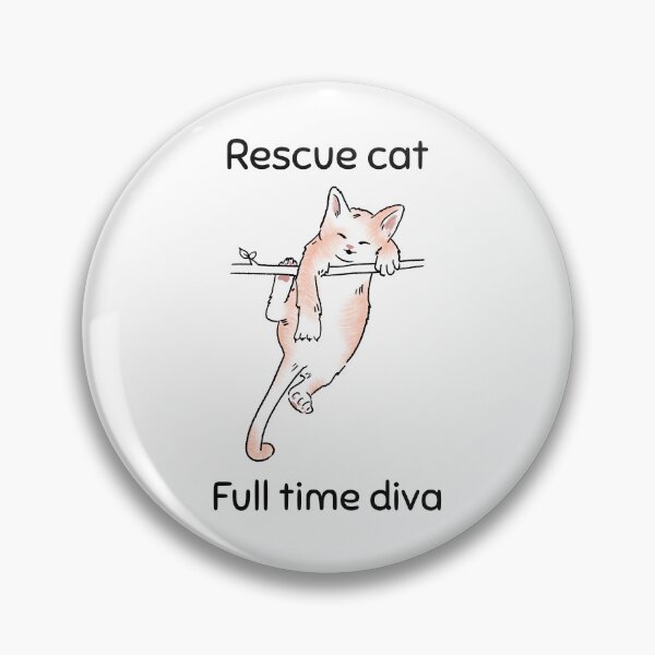 Item preview, Rescue cat designed and sold by WallyThreads.