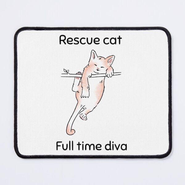 Item preview, Rescue cat designed and sold by WallyThreads.