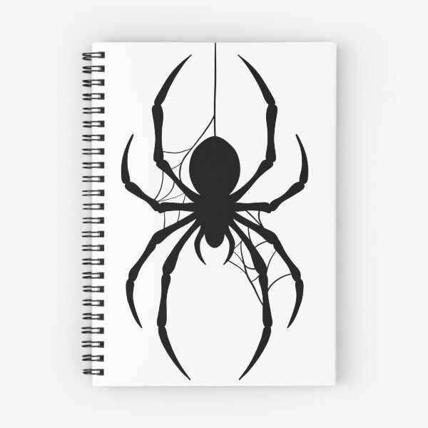 Item preview, Hanging Spider with Web Silhouette — Spooky Halloween Vector Art designed and sold by LYAN-STORE.