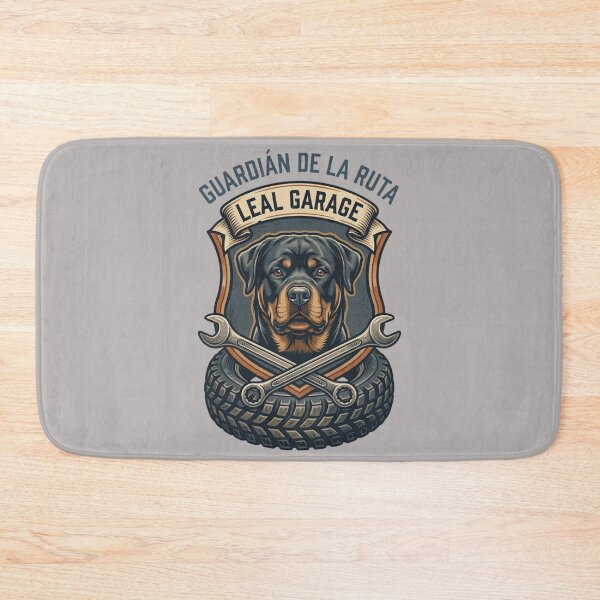 Item preview, Rottweiler Mechanic Garage Emblem - Guardian of the Route Dog Sticker designed and sold by EfectoCreativo.