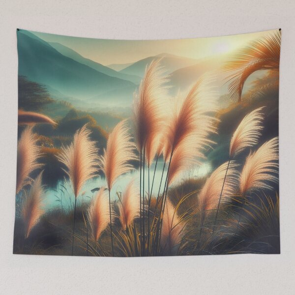 Item preview, Gentle waves: Pampas grass dances in the wind of nature. designed and sold by FotoworldEdel.