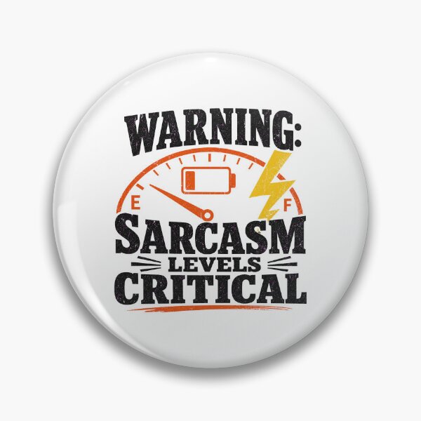 Item preview, Warning Sarcasm Levels Critical - Funny Quote Design designed and sold by Uglyandcute.
