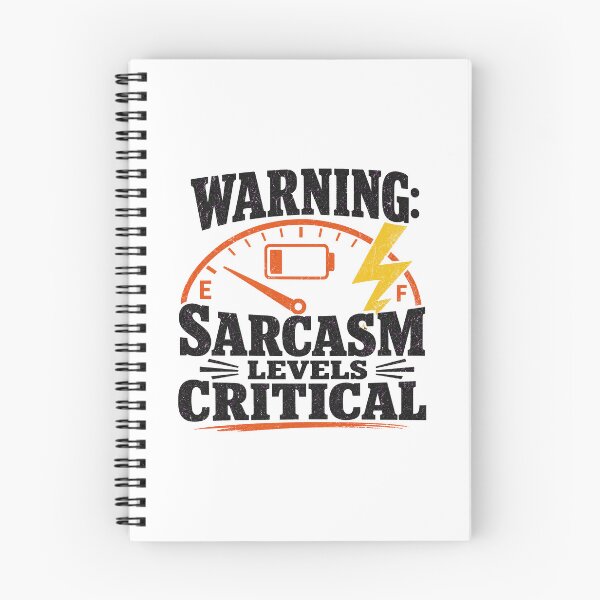 Item preview, Warning Sarcasm Levels Critical - Funny Quote Design designed and sold by Uglyandcute.