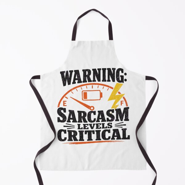 Item preview, Warning Sarcasm Levels Critical - Funny Quote Design designed and sold by Uglyandcute.