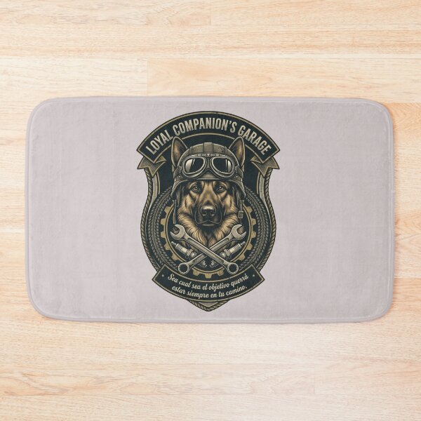 Item preview, German Shepherd Mechanic Garage Emblem - Loyal Companion Dog Sticker designed and sold by EfectoCreativo.