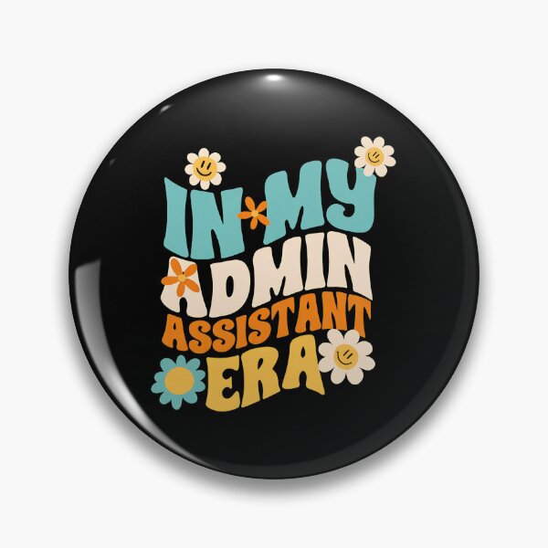 Item preview, In My Admin Assistant Era Retro Flower Design designed and sold by plachapgwurt.