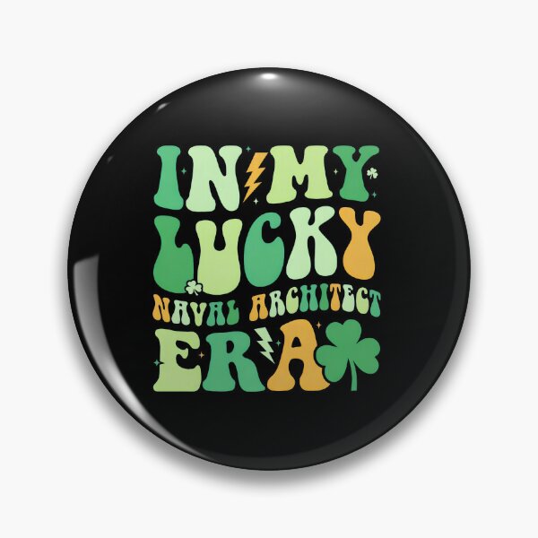 Item preview, In My Lucky Naval Architect Era Retro St Patrick's Day designed and sold by ossoizganongdo.