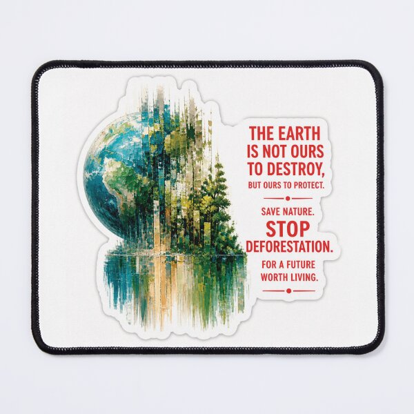 Item preview, Save our Earth Sticker designed and sold by Uttia's Art with Heart.