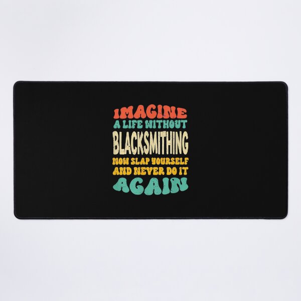 Item preview, Imagine Life Without Blacksmithing Wavy Retro designed and sold by illqudvorakm.