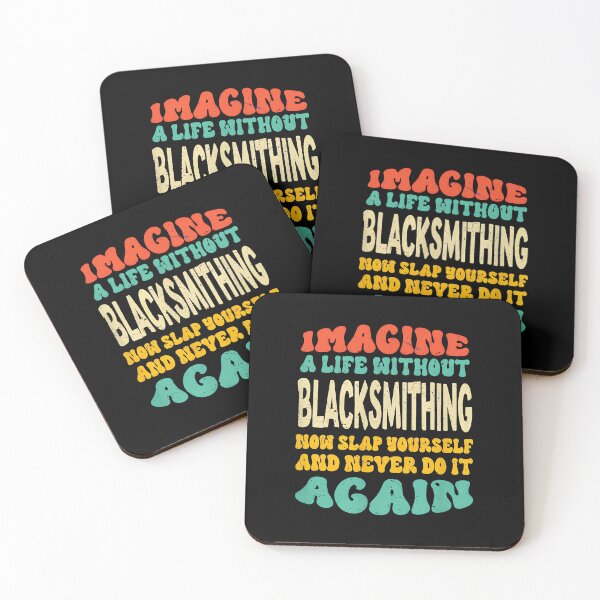 Item preview, Imagine Life Without Blacksmithing Wavy Retro designed and sold by illqudvorakm.