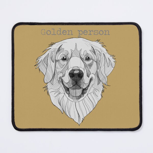Item preview, Golden retriever in my sketch style.  designed and sold by Inked T.