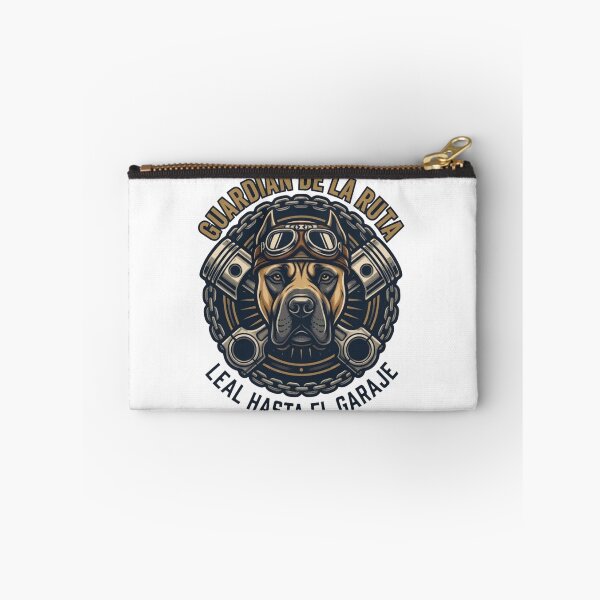 Item preview, Presa Canario Biker Mechanic Emblem - Guardian of the Route Dog Sticker designed and sold by EfectoCreativo.