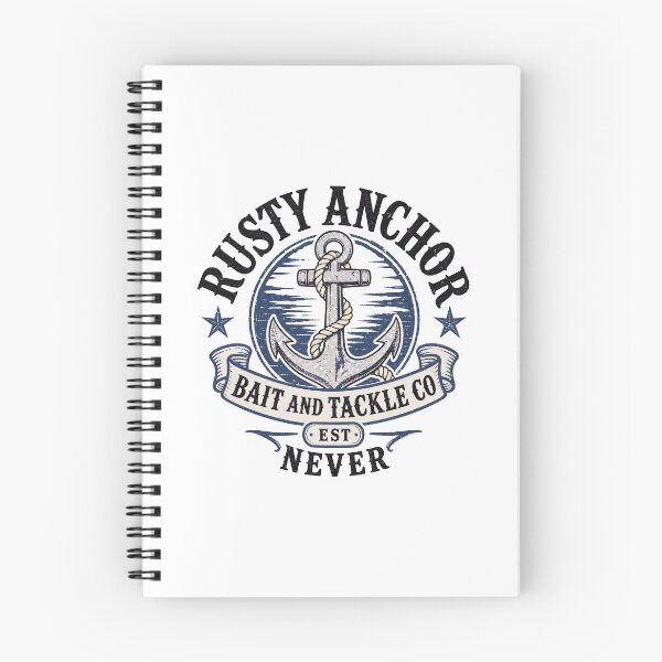 Item preview, Rusty Anchor Bait And Tackle Co - Vintage Fishing Badge Design designed and sold by Uglyandcute.