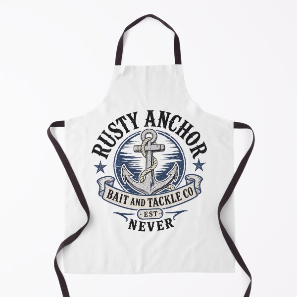 Item preview, Rusty Anchor Bait And Tackle Co - Vintage Fishing Badge Design designed and sold by Uglyandcute.
