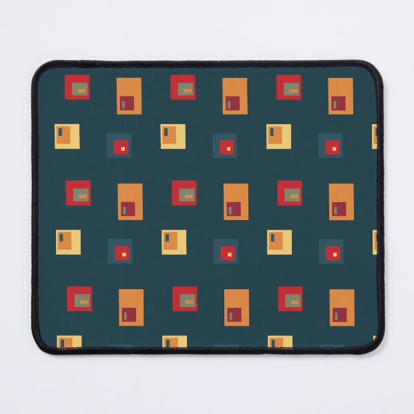 Item preview, Retro Bauhaus Quadrants Blue designed and sold by Qousqoza7.