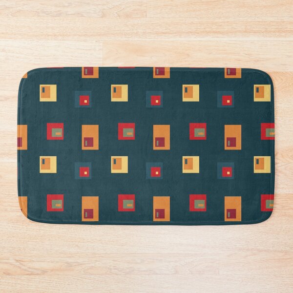 Item preview, Retro Bauhaus Quadrants Blue designed and sold by Qousqoza7.