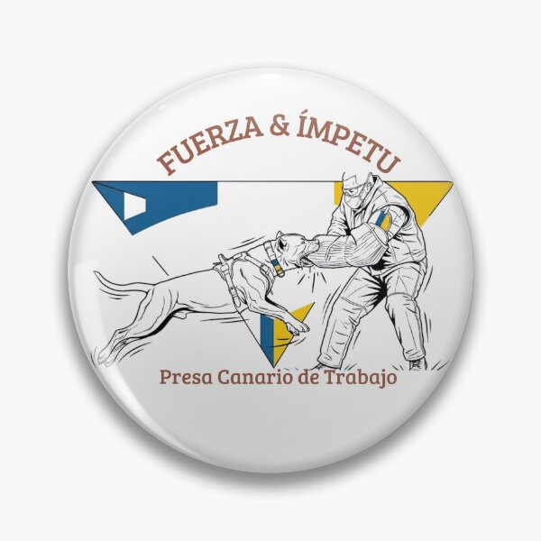 Item preview, Working Presa Canario Bite Work Emblem - Strength and Impetus Dog Sticker designed and sold by EfectoCreativo.