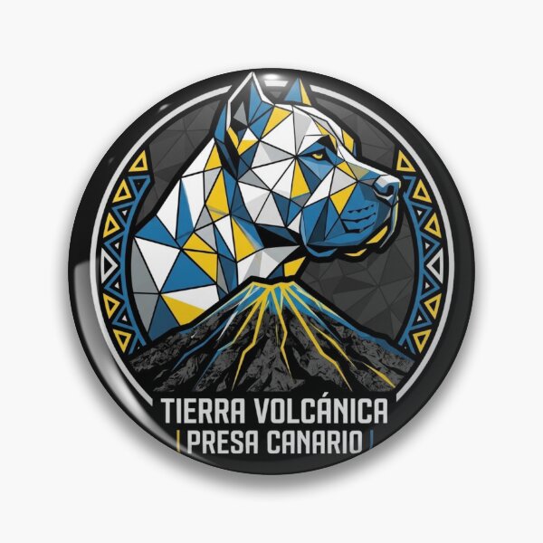 Item preview, Geometric Presa Canario Volcanic Emblem - Volcanic Earth Dog Sticker designed and sold by EfectoCreativo.