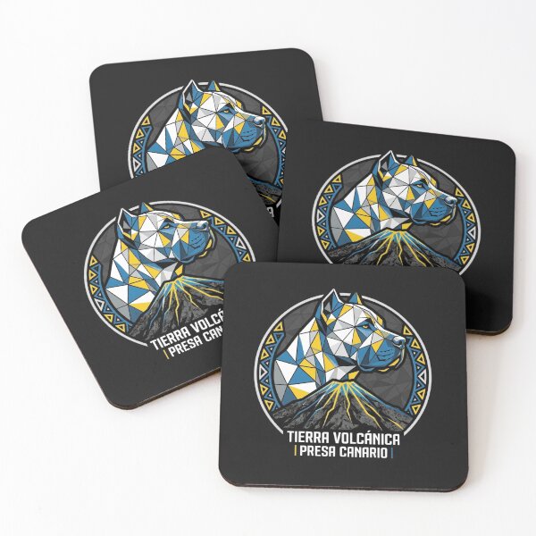 Item preview, Geometric Presa Canario Volcanic Emblem - Volcanic Earth Dog Sticker designed and sold by EfectoCreativo.
