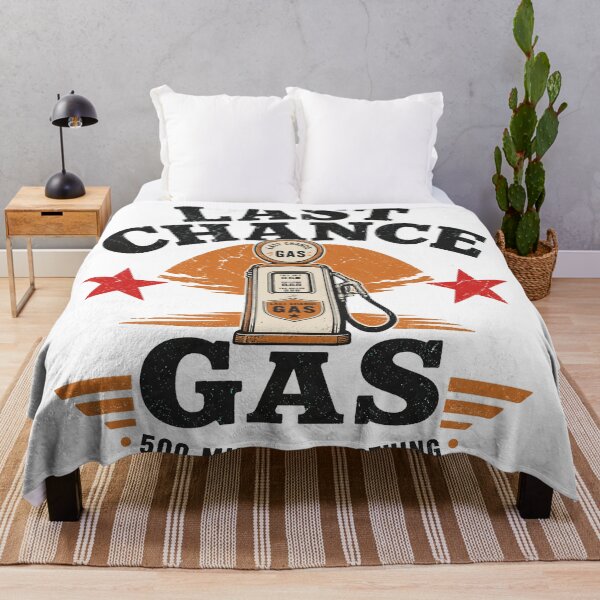 Item preview, Last Chance Gas 500 Miles Of Nothing - Retro Road Trip Design designed and sold by Uglyandcute.