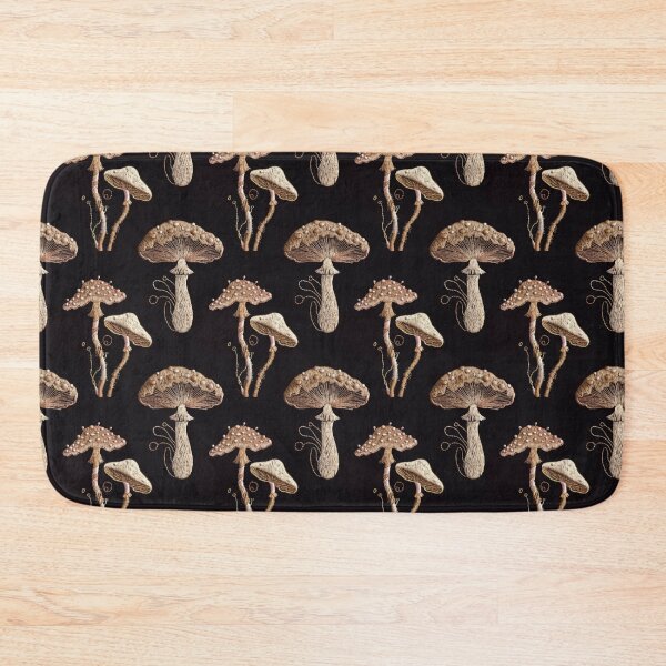 Item preview, Vintage Botanical Mushroom Pattern designed and sold by PeacefulArtUkr.