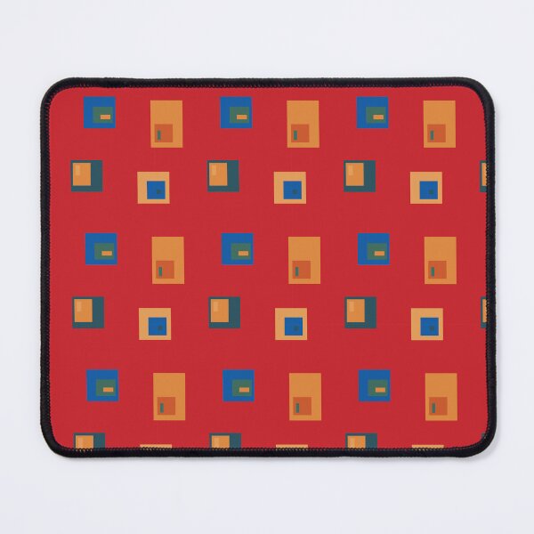 Item preview, Retro Bauhaus Quadrants Crimson designed and sold by Qousqoza7.