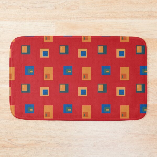 Item preview, Retro Bauhaus Quadrants Crimson designed and sold by Qousqoza7.