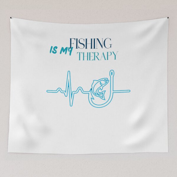 Aperçu de l'œuvre  Fishing Is My Therapy créée et vendue par heritage-supply.