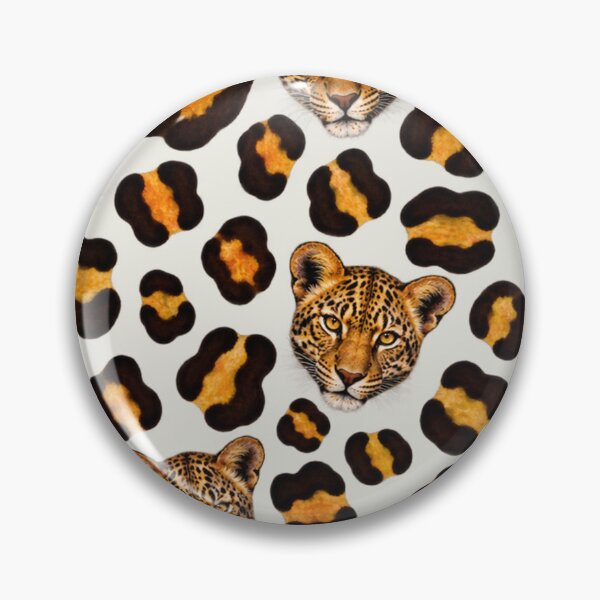 Item preview, Small Leopard Rosettes and Head Pattern designed and sold by annenambiro.