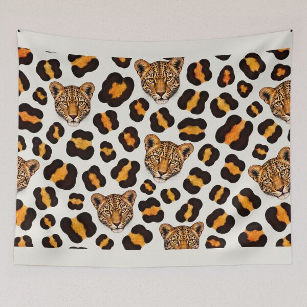 Item preview, Small Leopard Rosettes and Head Pattern designed and sold by annenambiro.