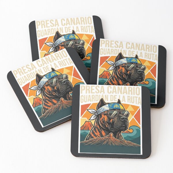 Item preview, Presa Canario Biker Guardian of the Route - Canary Islands Dog Sticker designed and sold by EfectoCreativo.